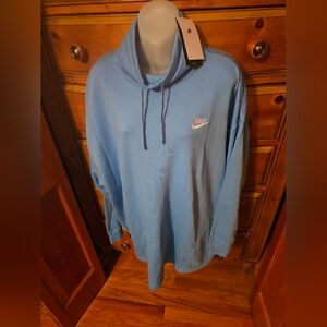 Nike Women's Club Fleece lined Mock Neck Sweatshirt w/pockets